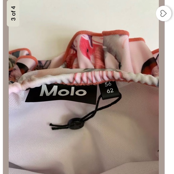 3 for $25 MOLO Baby Girls Swim Bottom Printed Pastel 3-6mons - Picture 3 of 4